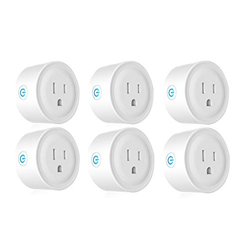 Deco Gear 6 Pack WiFi Smart Plug (Compatible with Amazon Alexa &amp; Google Home), Control Appliances and Electronics from Anywhere
