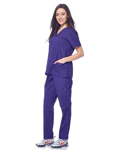 image for Dagacci Medical Uniform Womens and Mens Scrub Set Unisex Medical Scrub