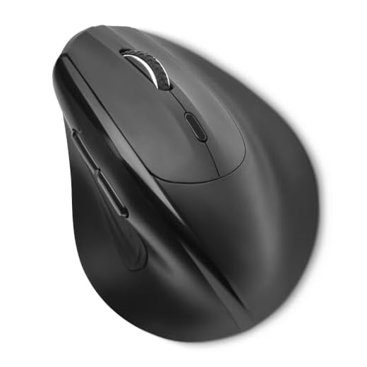 Amazon Basics 6-Button Vertical Wireless Mouse for Laptop & Desktop PC, Right-Handed, Adjustable DPI, Medium to Large Palm Sizes, Black