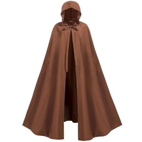 Cape médiévale à capuche longue pour éviter le froid en robe de la Renaissance