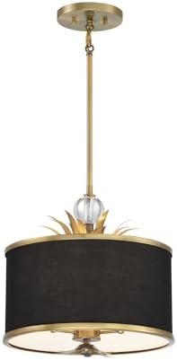 Minka Lavery 4583-672 Caprio Pendant, 3-Light, 180 Total Watts, 14.63-in H x 15.5-in W, Natural Brushed Brass
