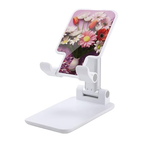Support téléphone réglable et pliable pour bureau compatible avec iPhone et Android