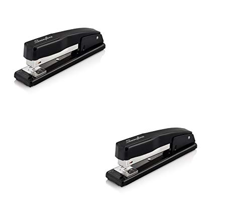 Swingline Stapler, Commercial Desk Stapler, 20 Sheet Capacity, Black (44401) Pack of 2
