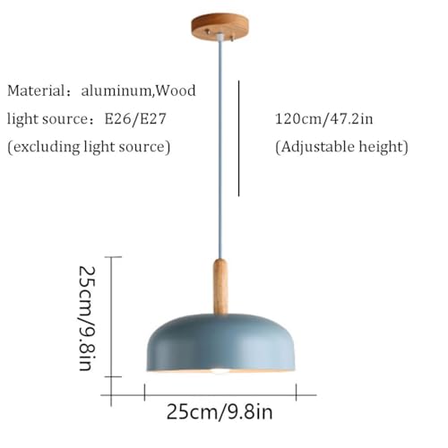Lámpara moderna para dormitorio y cocina rústica con soporte E26 2