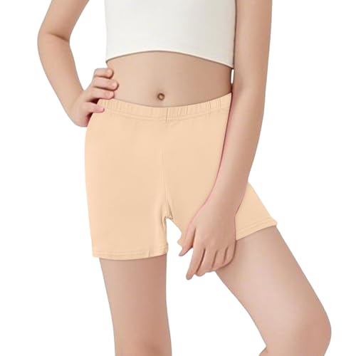 Beessbest 4 Pack Girls Bike Shorts Cotton Cartwheel Shorts Biker Bermuda Under Kid Clothes Toddler Lounge Bottoms Multi-Color4