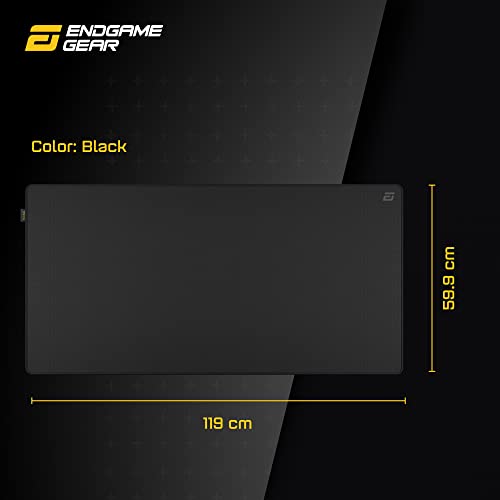 MPC1200 Cordura® Tappetino per Mouse da Gioco, 120 x 60 cm, in Tessuto Cordura®, Antiscivolo, Edizione Stealth, Colore Nero - Mousepad - Immagine 6