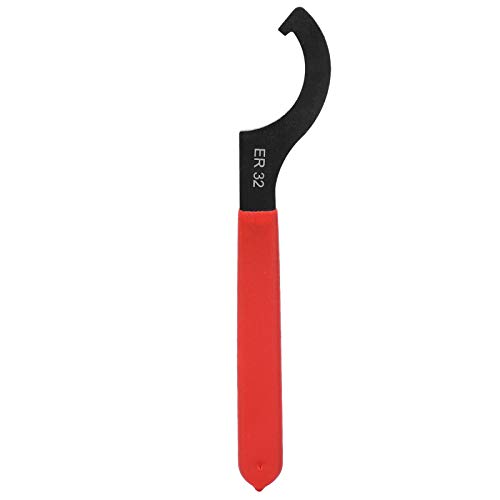 Yuecoom ER32‑UM Hakenschlüssel, Schnellarbeitsstahl-Spannzangenschlüssel, Ersatz-Federmutter, Spannzangen-Ersatzwerkzeug, Langlebiger Schraubenschlüssel Für Effizientes Spannen von Werkstücken