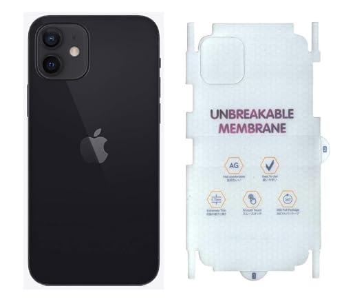 Image of NISHTECH Matte Finish Full Body Cover Back Protector Compatible with iPhone 12 Mini | Unbreakable Membrane Scratch Guard Full Fit Protective, Case Friendly, (Back & Side) (Pack of 1)
