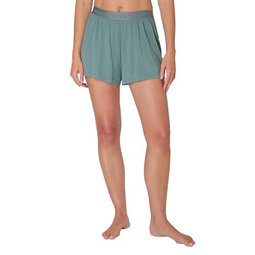 Image of Hanes Women's Originals Sleep Shorts, 2-Pack, Comfywear Supersoft Lounge Shorts Pack, 3.25 inch
