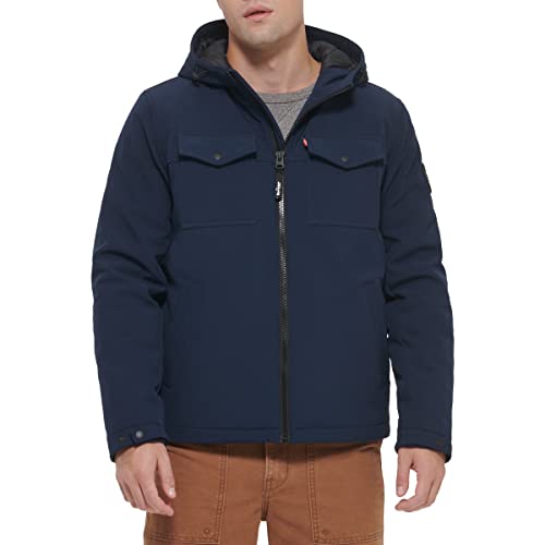 Image of Levi's Men's Soft Shell Two Pocket Hooded Trucker Jacket