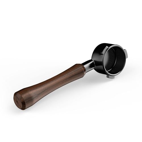MHW-3BOMBER 54mm Bottomless Portafilter Fits Breville Barista Express BES870XL BES878 BES880 3-Ears Espresso Portafilter with Filter Basket for 54mm Breville Machines Wood Handle BP7118B
