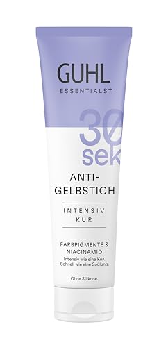 Guhl 30_sek Intensiv Kur Anti-Gelbstich - Inhalt: 100 ml - Haartyp: blondiert gesträhnt und natürlich blondes Haar - Ohne Silikone