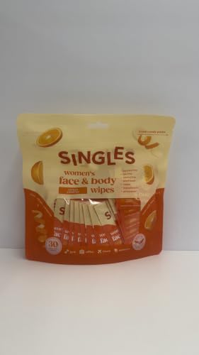 Singles Women's Face & Body Wipes, Citrus Scented, 30 Count image 5