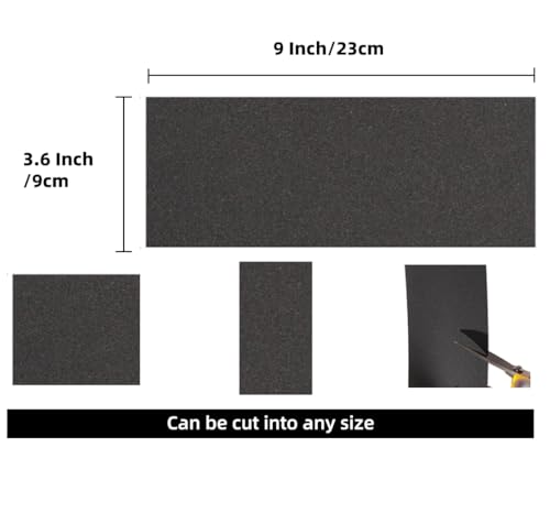 Image of Aventurine 36pcs Sandpaper 120 to 2000 Grits, Wet and Dry Sandpaper 9x3.6 Inch for Cars Polishing Metals Walls Wood Furniture Sanding, 120 150 180 240 320 400 600 800 1000 1200 1500 2000 Grits (36)