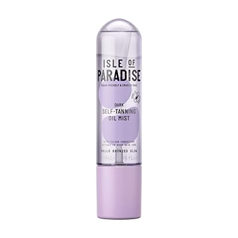 Isle of Paradise Self Tanning Oil Mist, Dark (200 ml) Hydrating Self Tanning Oil Mist, Natural Ingredients & Vegan Cover