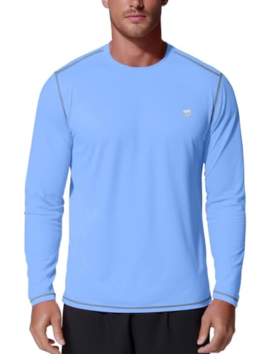 Zengjo Mens Baselayer Shirt Long Sleeve Athletic Running T Shirts Lightweight Undershirt3