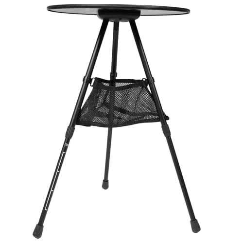 ROMISBABA Mesa Portátil de Camping de Aleación de Aluminio con Diseño Estable y Bolsa de Transporte Mesa Exterior Ligera para Picnic y Senderismo