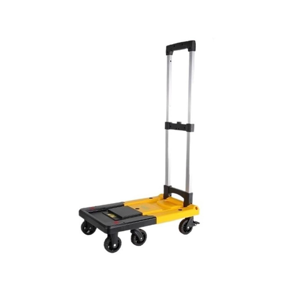 Faltbare Sackkarre, tragbarer Trolley für C & LaHaushalts-Dolly Anhänger (schwarz, klein), leicht, einfach zu verstauen, ideal für Kuriere und Reisen
