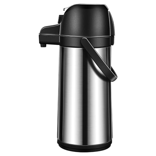 Distributore di caffè isolato da 1, 9 litri con pompa, caraffa di caffè in acciaio inossidabile girevole a 360°, distributore di bevande calde a doppia parete con maniglia - Distributori di acqua ca