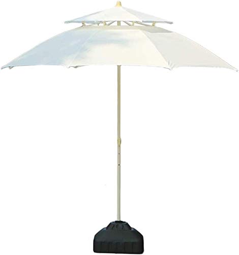 Parasol de mercado resistente al viento de doble techo CLSDRZC