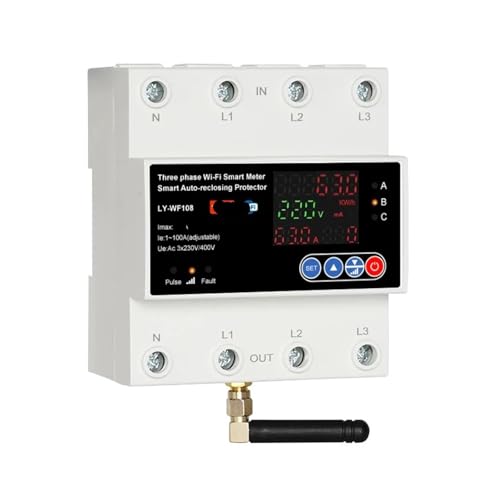 Disjoncteur de compteur triphasé pour domotique et gestion maison 100A