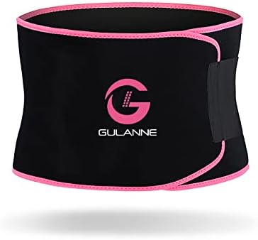 GULANNE Waist Trainer for Women & Man, Sweat Band Waist Trainer Belt, Waist Trimmer Weight Loss Workout Fitness Waist Wrap Belt (M)