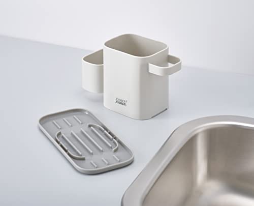 Image of Joseph Joseph Duo Under Sink Organizer Kitchen Storage Rack for Cleaning Essentials, Adjustable Design, Grey