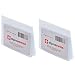 Plastic Wallet Insert Made in USA by Alpine Swiss 12 Pages Picture Card SET OF 2