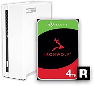 QNAP 1 Bay Home NAS with 4TB Storage Capacity, Preconfigured Seagate IronWolf Drive Bundle, with 1GbE Ports (TS-133-14S-US)