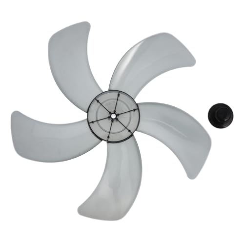 MOLUCKFU Pale per Ventola Ventilatore a Pale Ricmbio 5 Foglie Trasparenti per Ventilatori da Tavolo e Piedistallo Installazione Facile Resistente e Riciclabile