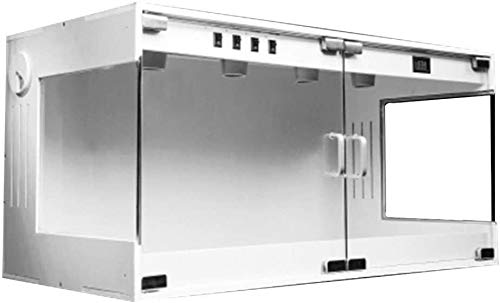 Zuchtbox Amphibienbecken, Büro-Reptilien-Terrarium, PVC-Massivholz-Naturbox, Amphibien-Reptilien-Eidechsen-Schildkröten-Schlangenkäfig-Uhrenbecken