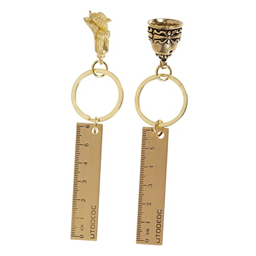 Porte-clés en laiton Healvian lot de 10 pièces robustes