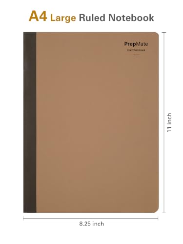 Image of DOODLE A4 Study Notebooks Pack of 4 | 160 Pages Each | College Ruled Softbound Notebooks for Exam Preparation, Class Notes, Revision & Study(Prepmate)