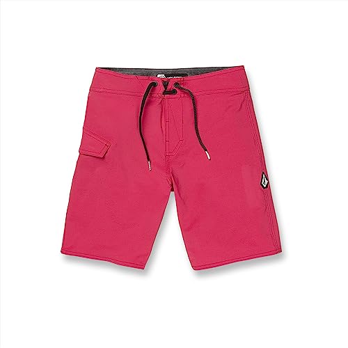 Image of Volcom Boy's Lido Solid Mod Carmine Red 28