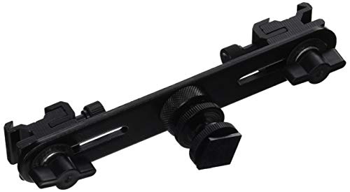 LimoStudio Dual Flash Light Bracket for Speedlite with 2 Extended Shoe Bracket & Mount on Camera, Photo Studio, AGG1991