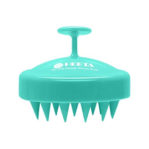 HEETA Scalp Massager Hair Growth [Soft& Flexible] Shampoo Brush with Silicone Bristles for Hair Care and Head Relaxation, Ergonomic Scalp for Women/Men/Pet-Grenn Cover