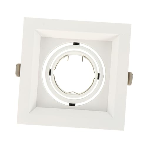 Operitacx Carcasa Empotrable Ajustable para Focos LED Anillo de Recorte para Techo Soporte de Luz Versátil para Cocina Pasillo y Dormitorio Color Blanco