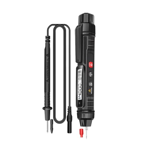 FTVOGUE Multímetro Digital con Pluma de Prueba Eléctrica 2 en 1, Diseño Compacto con Voltaje CA/CC y Medición de Resistencia para Pruebas Eléctricas (Configuración alta)