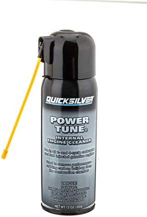 Quicksilver 858080Q03 Power Tune Internal Engine Cleaner for 2-Stroke, 4-Stroke and Fuel-Injected Gas Engines - 12 Oz.