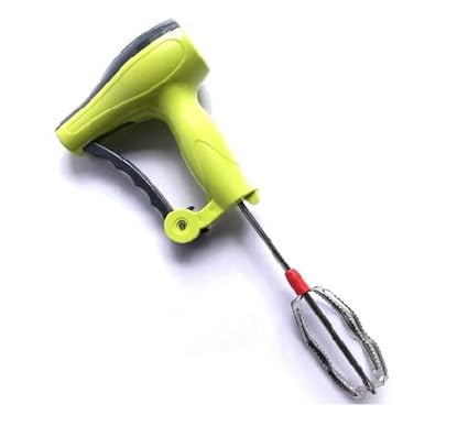 Omnisun Power Free Manual Hand Blender with Stainless Steel Blades, Milk Lassi Maker, Egg Beater Mixer