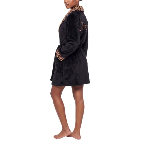 Image of Juicy Couture Women's Super Soft Luxe Plush Shawl Collar Robe
