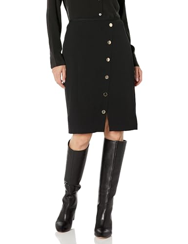 Kasper Women's Zip Front Snapped Skirt