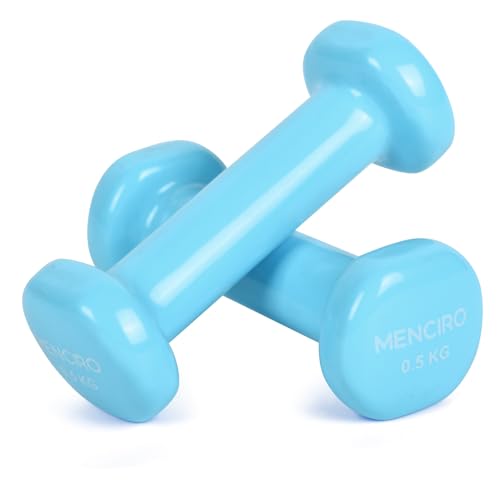MENCIRO Hanteln 2er Set für Männer und Frauen, 0.5KG Kurzhanteln Gewichte...