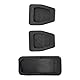 Auto Pedale Ersatz,Gummi Für Gaspedal T4,Gaspedal Pad Kit,3-Teiliges Kupplungsbrems Gaspedalpad Kit Kupplungs Bremspedal Auflage Kit Gummi Schwarz Ersatz Für T4 1990-2003