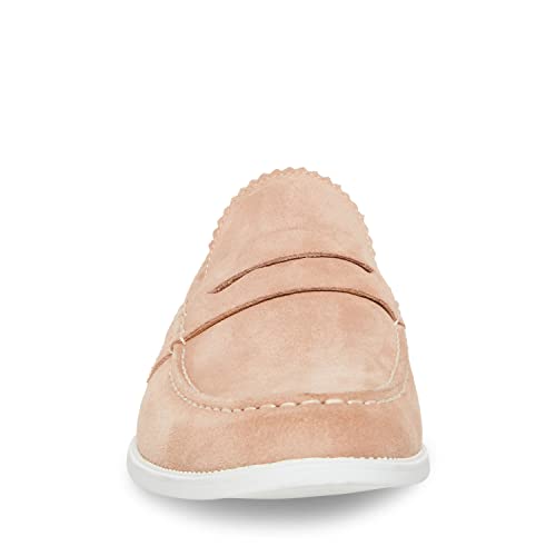 Steve Madden Men's Ramsee Suede Penny Loafer, Rose Suede, 13 M