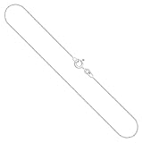 Stilvolle Weißgoldkette aus Echtgold für Damen, Herren und Kinder. Dieses Schmuckstück hat eine Länge von 38 cm, Breite 1.1 mm und Gewicht von ca. 1.7 g. Diese Goldkette kann auch in anderen Größen hergestellt werden, sprechen Sie uns einfach an.