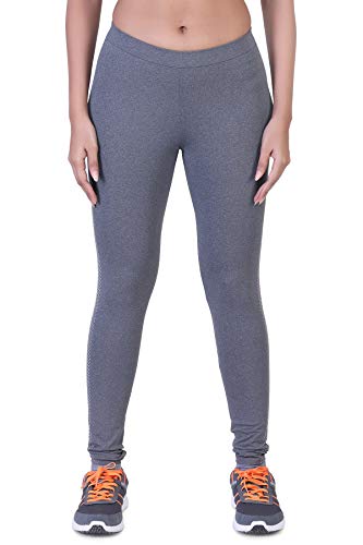 Image of Women's JUST-Dry Space Dyed Melange Tights with Dotted Side Strap