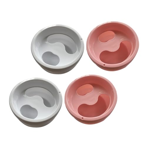 Healvian Juego de 4 Recipientes para Remojar Esmalte de Uñas Cuencos de Plástico ABS para Manicura Suavizante de Cutículas Herramienta para Quitar Esmalte y Cuidado de Color Aleatorio