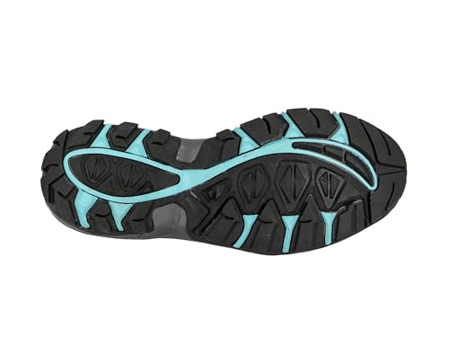 Lico Damen Sierra Trekking- & Wanderhalbschuhe, Anthrazit Türkis, 41 EU