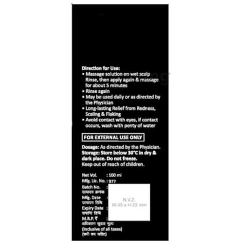 Scalp Solution (100ml) - Black And Orange - Unisex-Adults